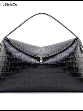 Microfiber Leather Crossbody Bag T Lock Large Top Handle Handbag